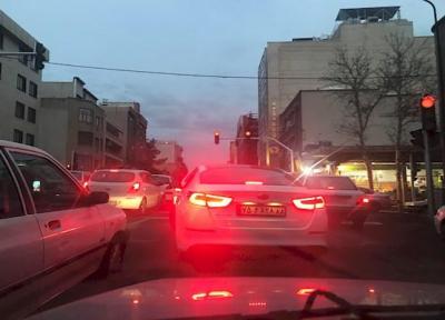 ترافیک سنگین در خیابان های تهران