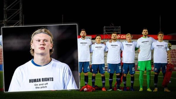 پیام حقوق بشری نروژ قبل از شروع انتخابی جام جهانی فوتبال