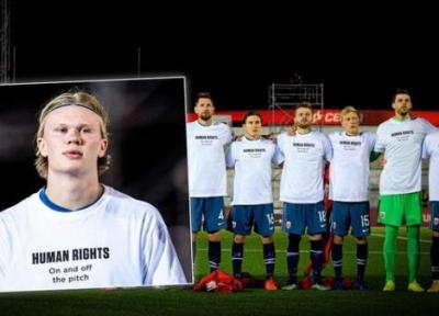 پیام حقوق بشری نروژ قبل از شروع انتخابی جام جهانی فوتبال